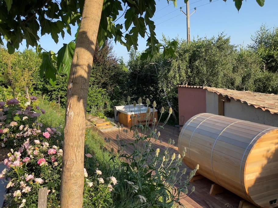 Gite De Charme 5 Etoiles Pour Couple Avec Sauna Et Jacuzzi Exterieurs Privatifs 波格尔 外观 照片